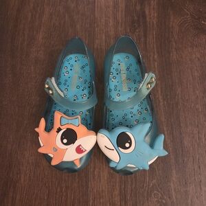 Mini Melissa Toddler Girls Ultragirl Shark Flat Shoe